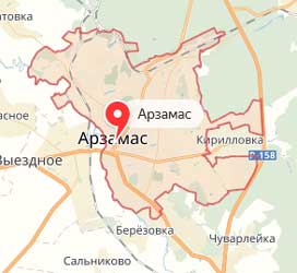 Карта: Арзамас