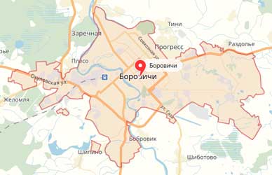 Карта: Боровичи