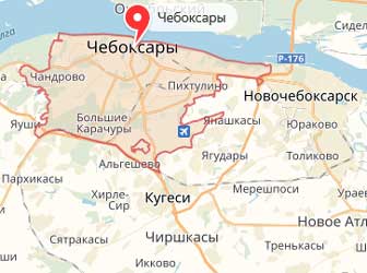 Карта: Чебоксары