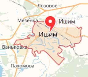 Карта: Ишим
