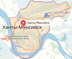 Карта: Ханты-Мансийск