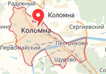 Карта: Коломна