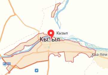 Карта: Кызыл