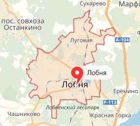 Карта: Лобня