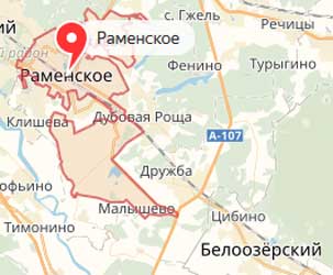 Карта: Раменское