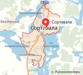 Карта: Сортавала