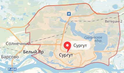 Карта: Сургут