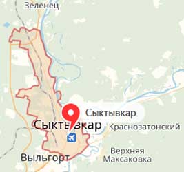 Карта: Сыктывкар
