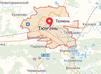 Карта: Тюмень