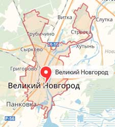 Карта: Великий Новгород