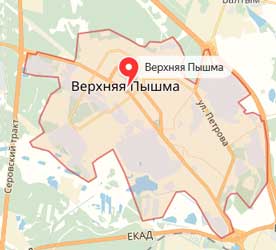 Карта: Верхняя Пышма
