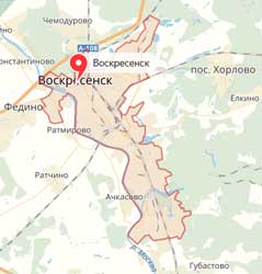 Карта: Воскресенск
