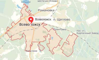 Карта: Всеволожск