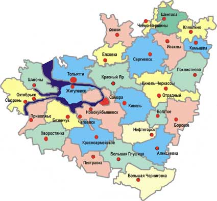 Карта: Самарская область